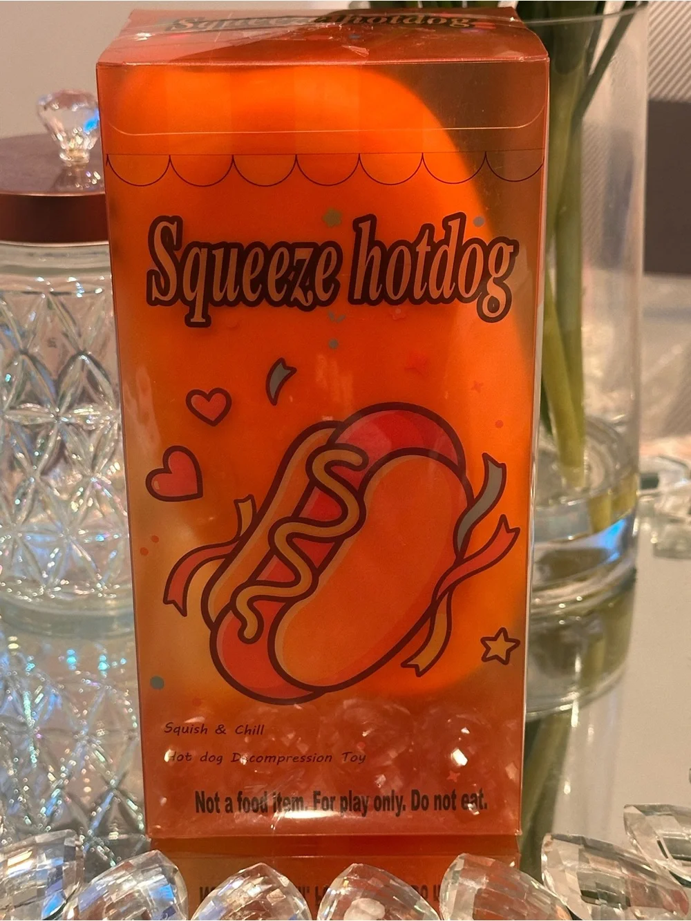 🌭 Viral TikTok Jumbo Hotdog Squishy GIANT Sensory Fidget Stress Toy NWT Sealed
